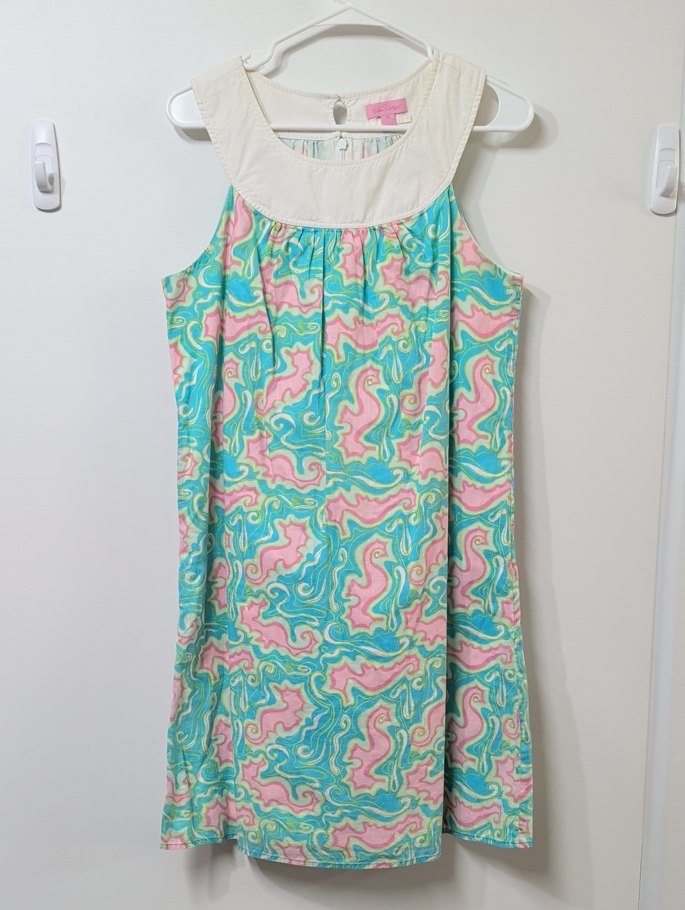 Lilly Pulitzer Adrianna Sea Horse Halter Dress Size 10